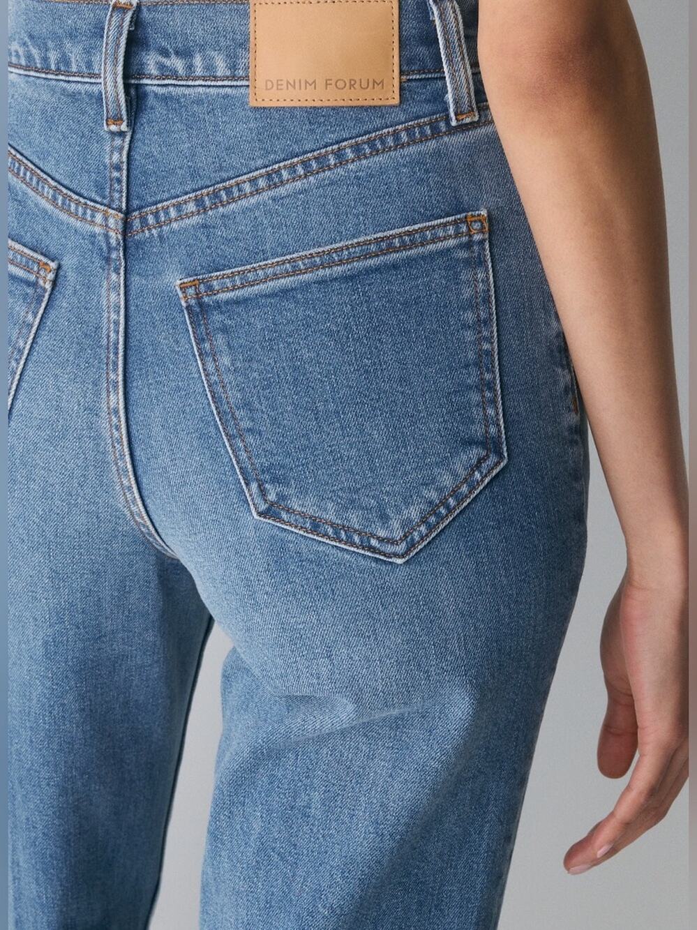 Denim Forum The Arlo Hi-Rise Straight Jean 28L 5 Yrs Kiss N Tell Bl